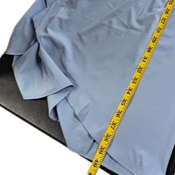 Halara Breezeful High Waisted, High Low Ruffle 2 in 1 Maxi Skirt, Blue, Shorts,L - Picture 8 of 8